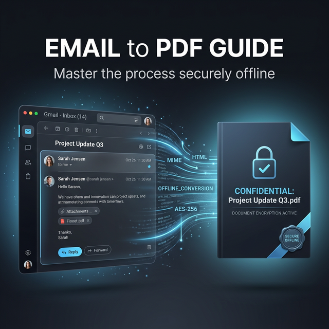 Gmail email saved as PDF illustration