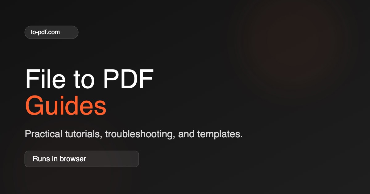 Google Docs to PDF conversion illustration
